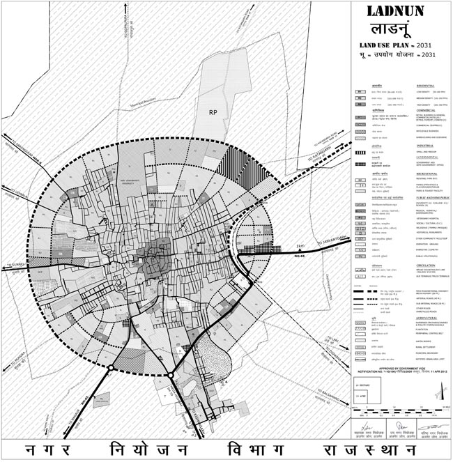 Ladnunu Master Development Plan 2031 Map
