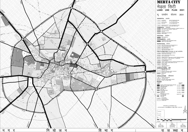 Merta City Master Development Plan 2031 Map