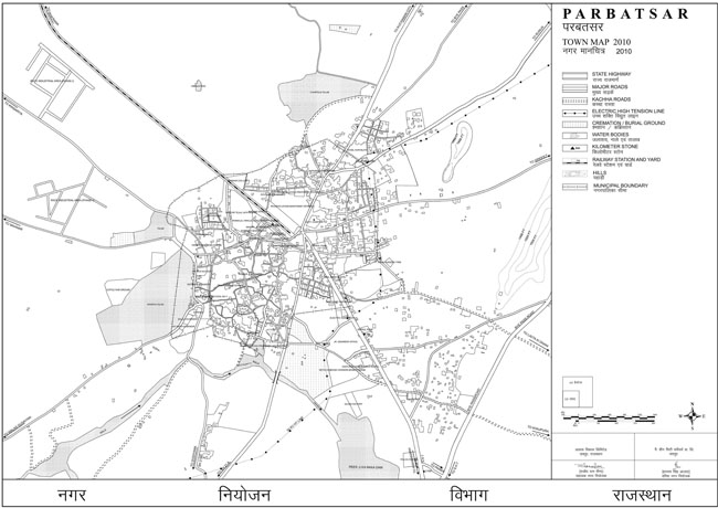Parbatsar Town Map 2010