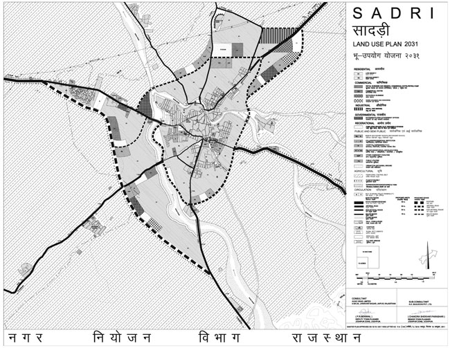 Sadri Master Development Plan 2031 Map
