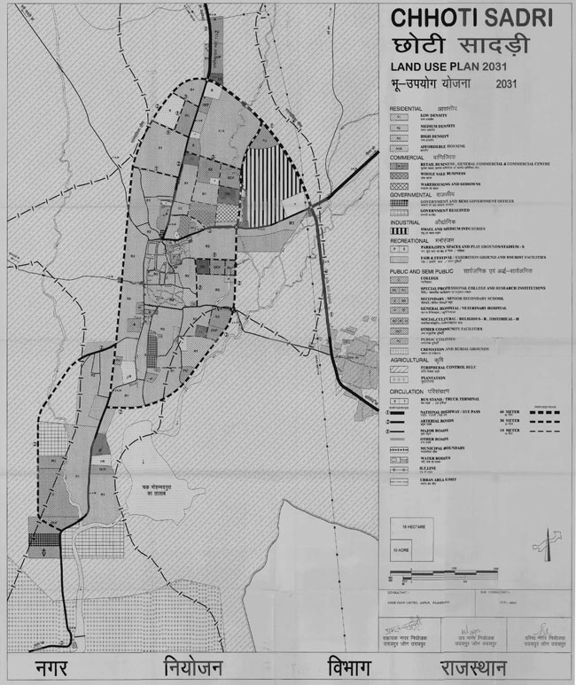 Chhoti Sadri Master Development Plan 2031 Map
