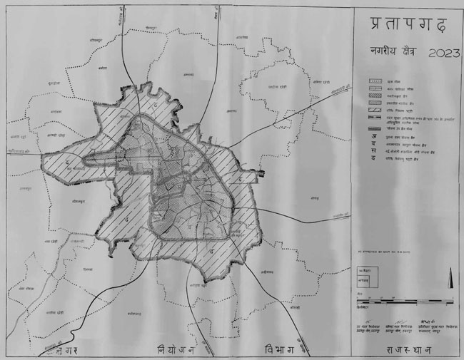 Pratapgarh Urban Area 2023 Map