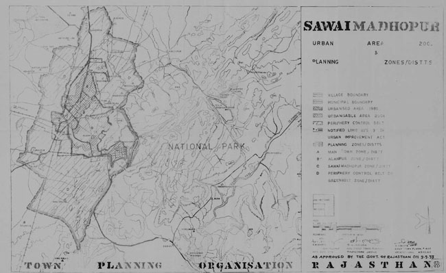 Sawai Madhopur Urban Area Map