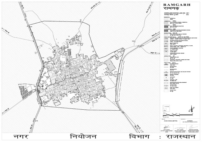 Ramgarh Existing Land Use Map 2011