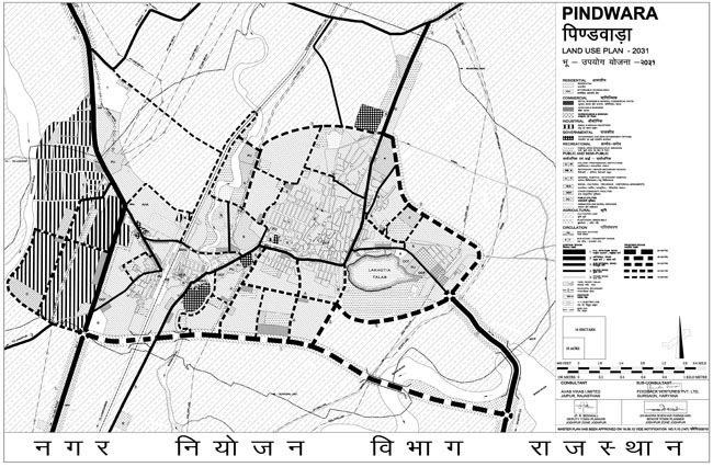Pindwara Master Development Plan 2031 Map