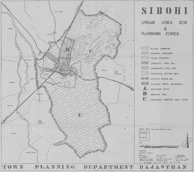 Sirohi Urban Area Map 