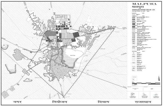 Malpura Existing Land Use Map 2010