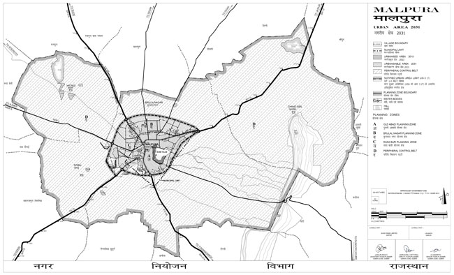 Malpura Urban Area 2031 Map