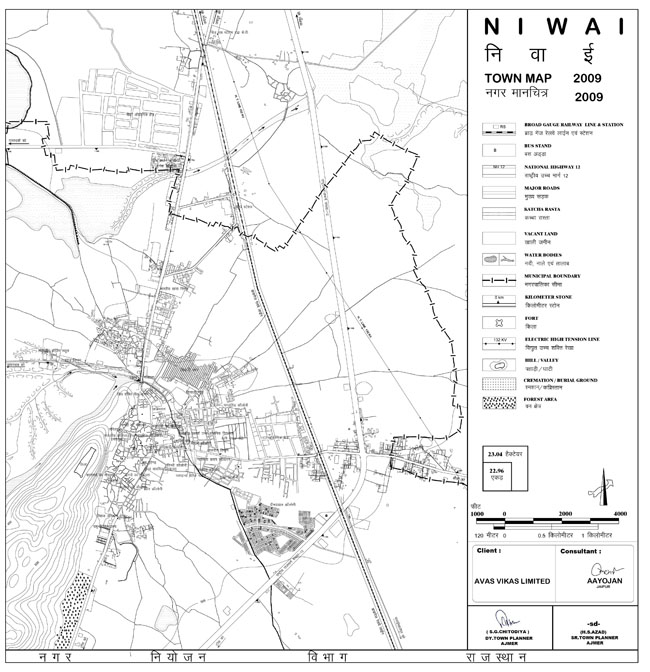 Niwai Town Map 2009