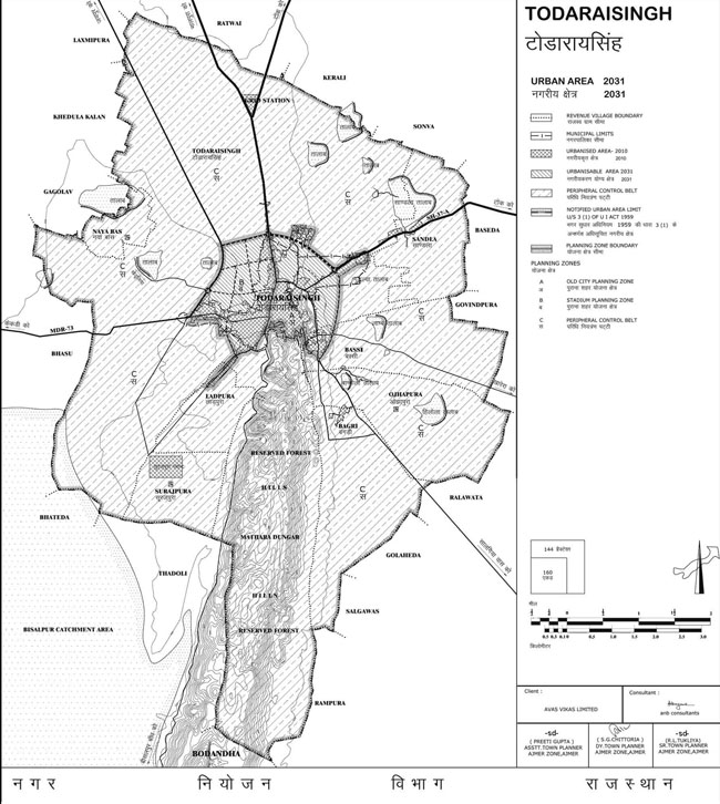 Todaraisingh Urban Area 2031 Map