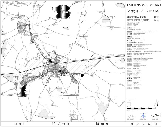 Fatehnagar Sanwar Existing Land Use Map 2010