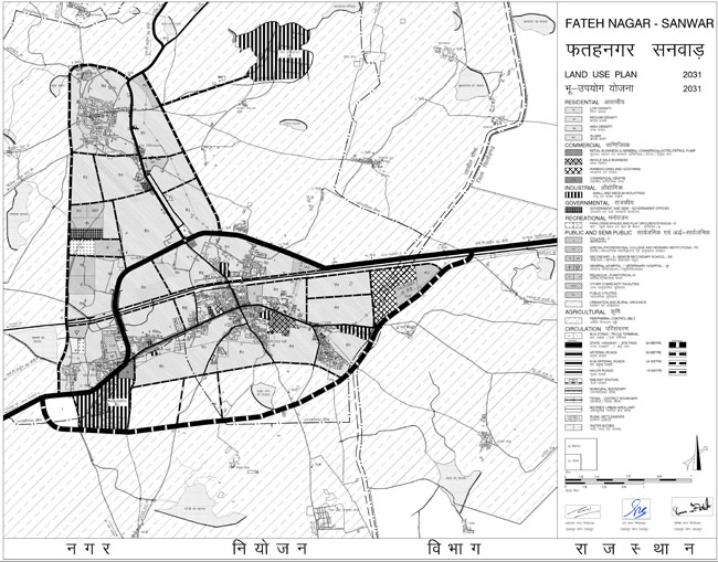 Fatehnagar Sanwar Master Development Plan 2031 Map