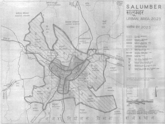 Salumber Urban Area 2023 Map