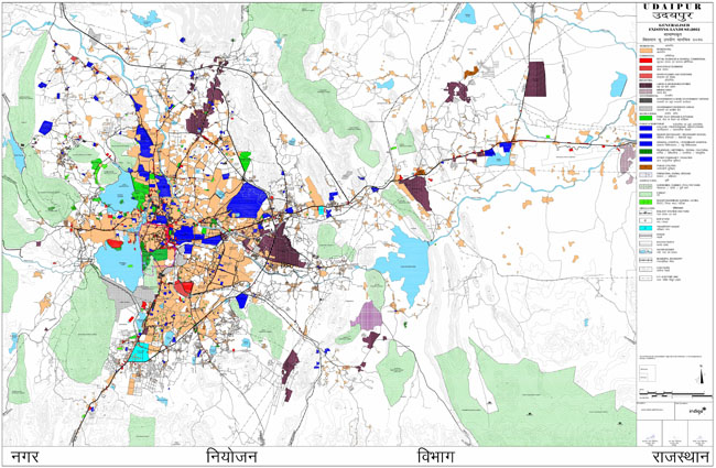 Udaipur Existing Land Use Map 2012