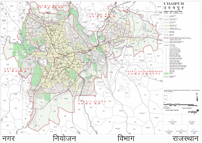 Udaipur Urban Area 2031 Map