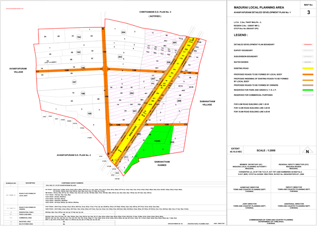 Avaniyapuram Development Plan 1