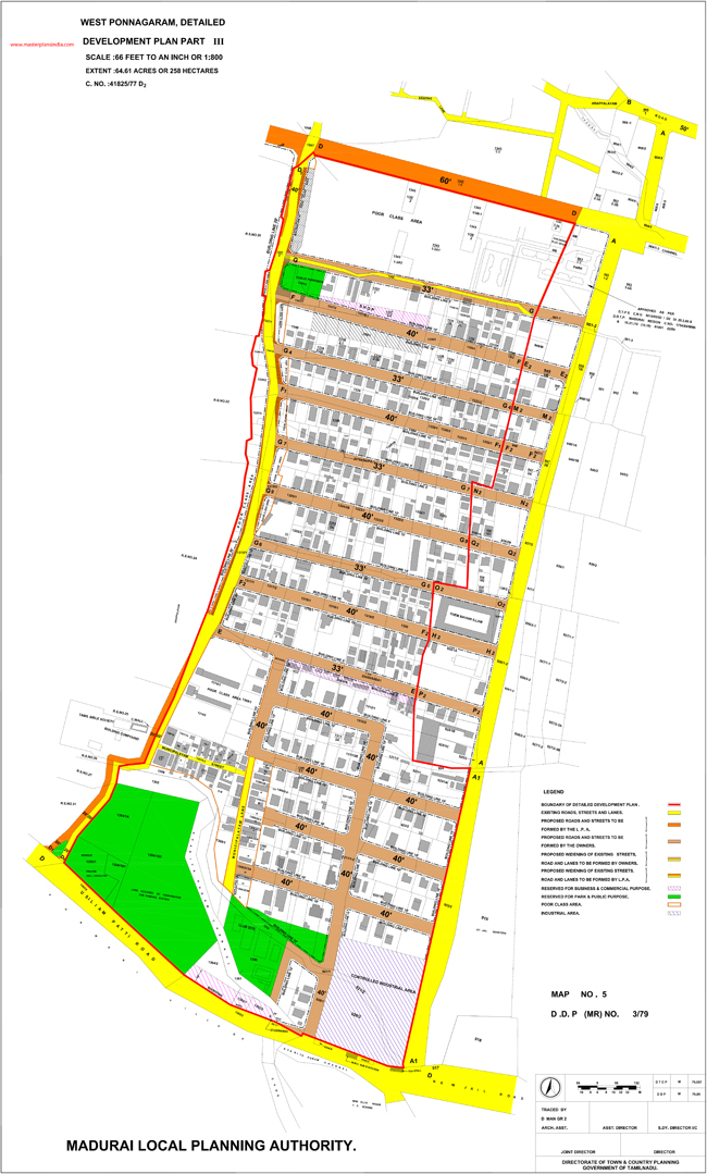 Madurai LPA West Ponnagaram Extension Town Planning 
