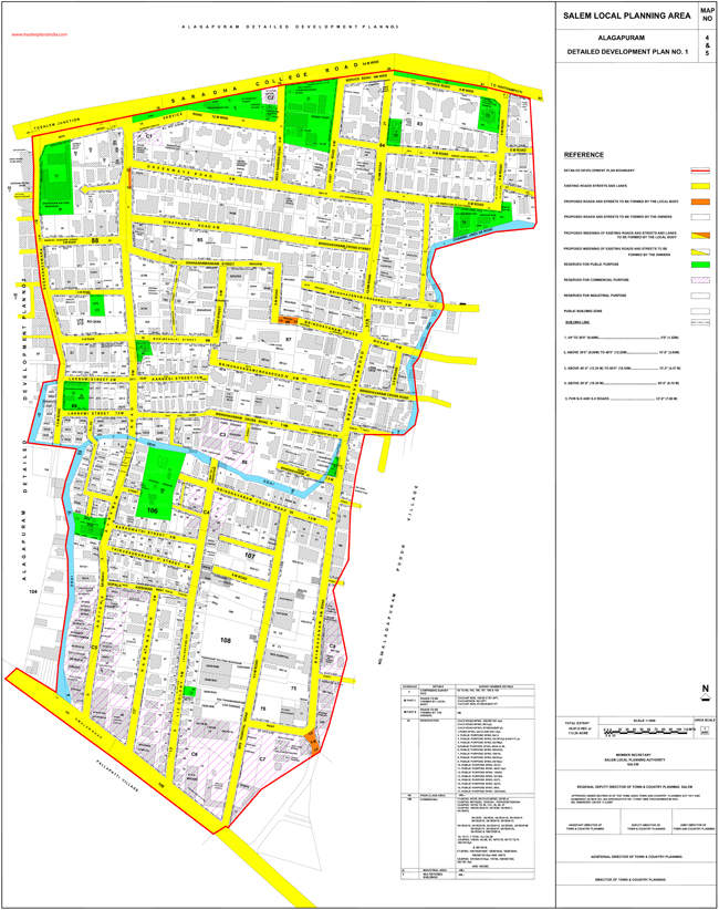 Alagapuram Development Plan-1 Map 4 & 5