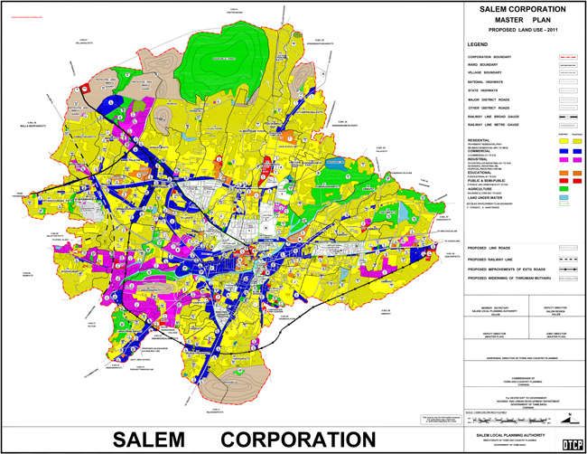 Salem Corporation Master Plan Map - 2011
