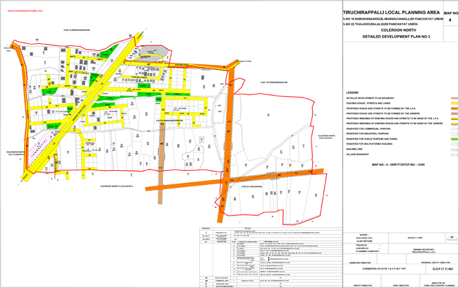 Tiruchirappalli Coleroon North Development Plan -3 Map 4