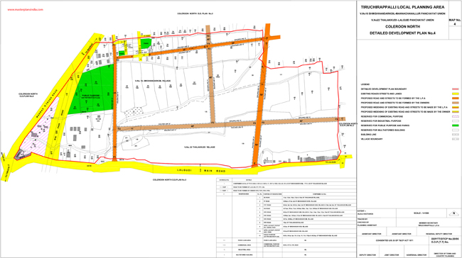 Tiruchirappalli Coleroon North Development Plan -4 Map 4
