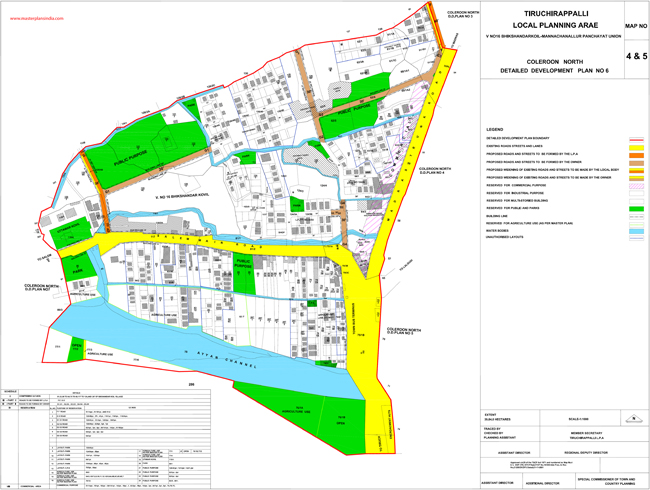 Tiruchirappalli Coleroon North Development Plan -6 Map 4 & 5