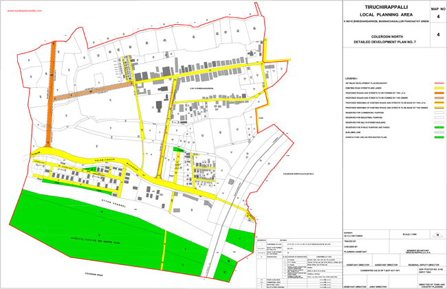 Tiruchirappalli Coleroon North Development Plan -7 Map 4 