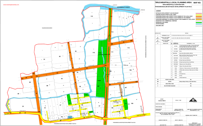 Tiruchirappalli Pandamangalam Development Plan -2 Map