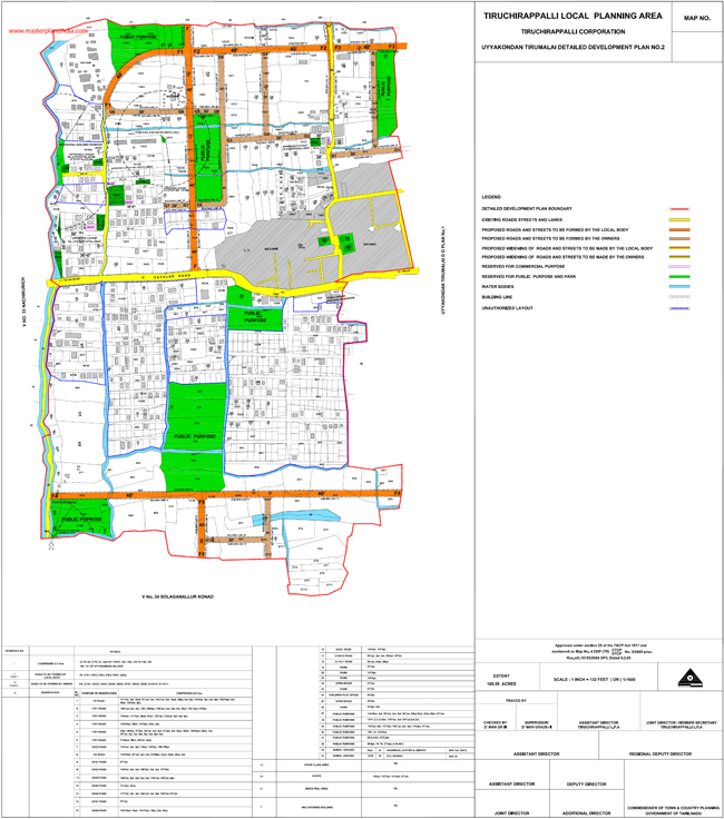Tiruchirappalli Uyyakondan Development Plan-2 Map 