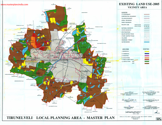 Tirunelveli Existing Landuse Map -2005 VicinityArea 
